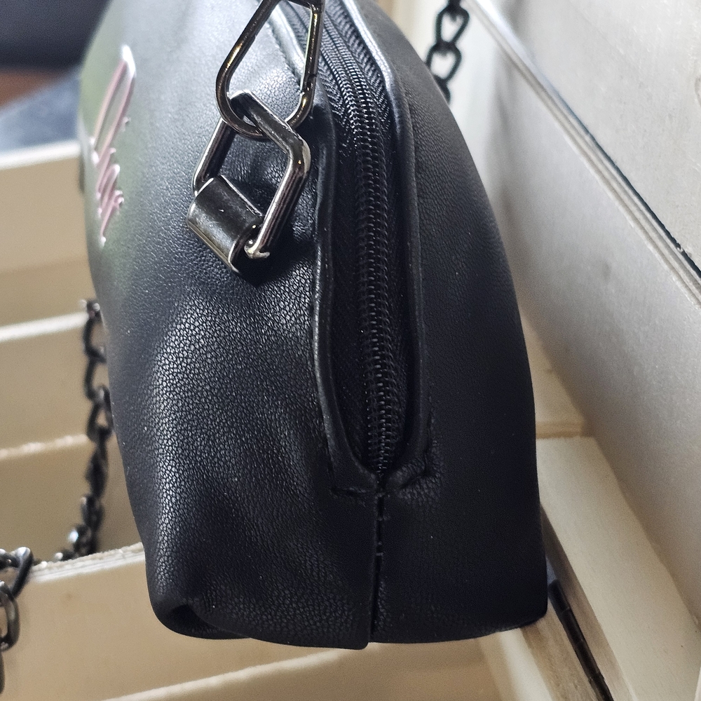 Christian Dior Black and Pink Clutch W/Crossbody Chain & Twilly Added - Picture 11 of 17